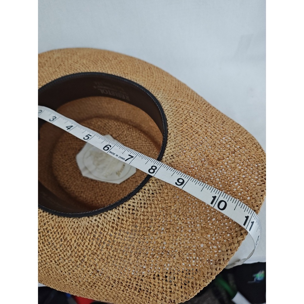 Vintage Resistol Cowboy Hat Boho Yellow Rose Straw Self Conforming Texas USA - Picture 13 of 14